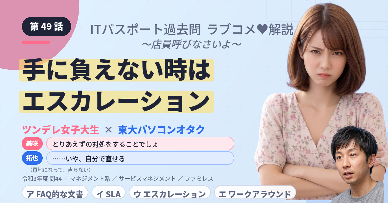第49話　手に負えない時はエスカレーション
