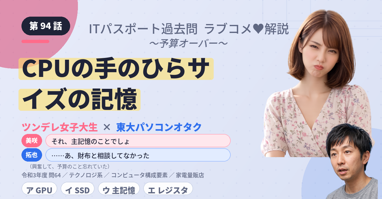 第94話　CPUの手のひらサイズの記憶