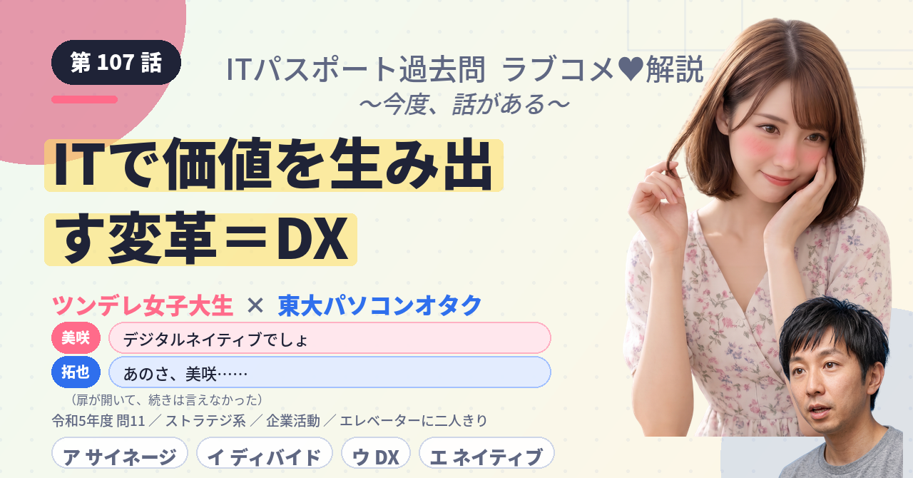第107話　ITで価値を生み出す変革＝DX