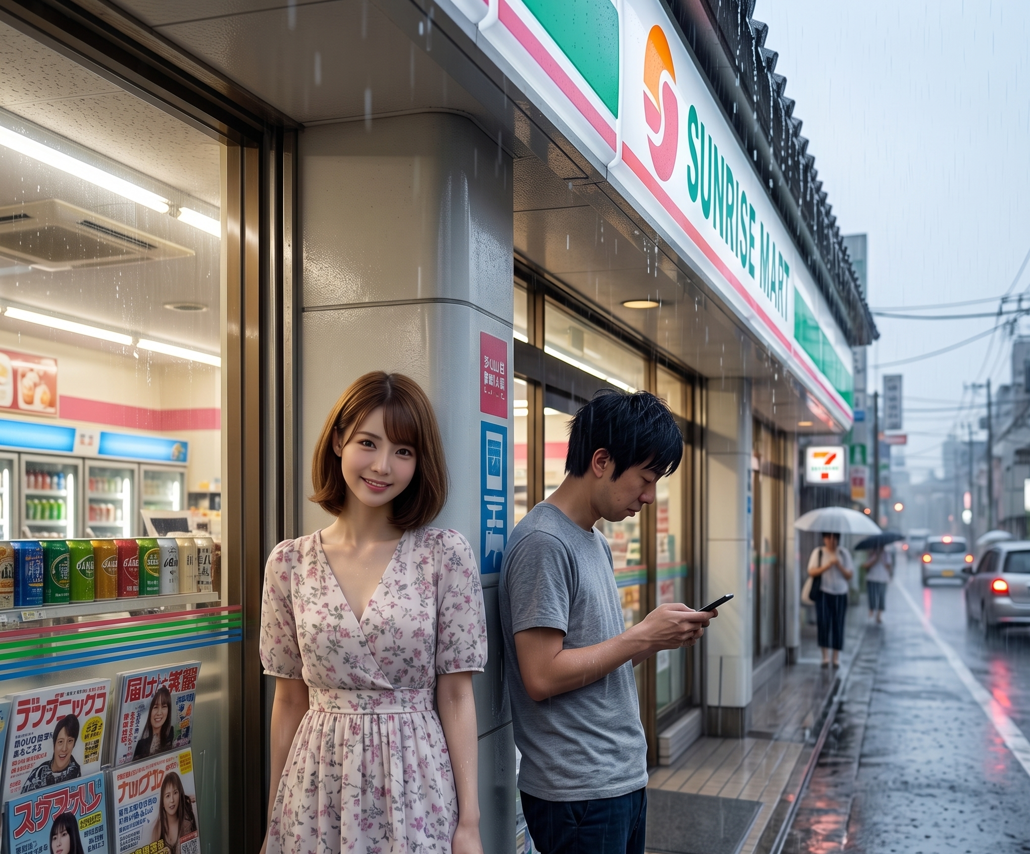 雨宿り